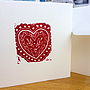 Lace Dove Heart Handprint Card | Wallet, thumbnail 6 of 12