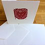 Lace Dove Heart Handprint Card | Wallet, thumbnail 7 of 12