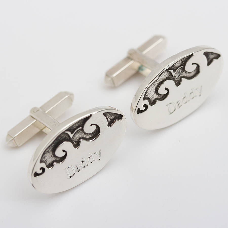Image of Personalised Beside The Sea Cufflinks