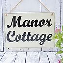 personalised cottage style house sign by potting shed ...