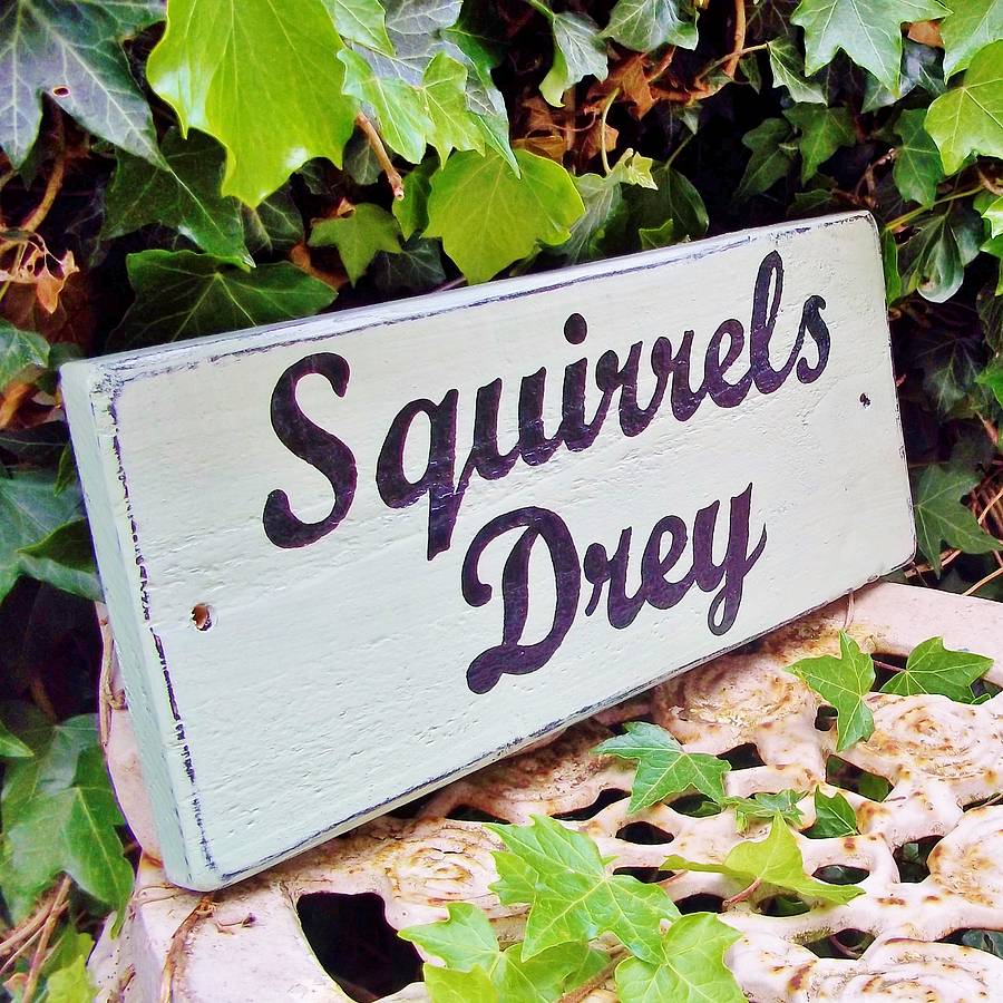 personalised wooden house sign by potting shed designs ...