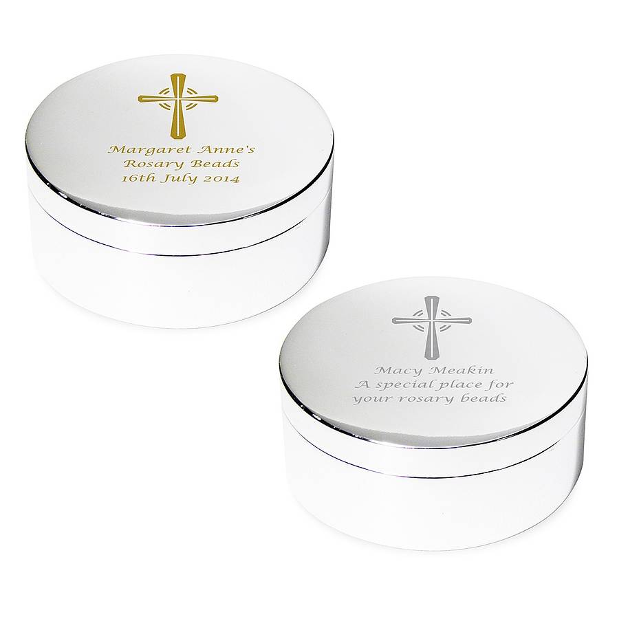 Personalised Christening Trinket Box By British and Bespoke