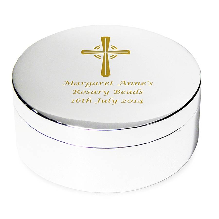 Personalised Christening Trinket Box By British and Bespoke