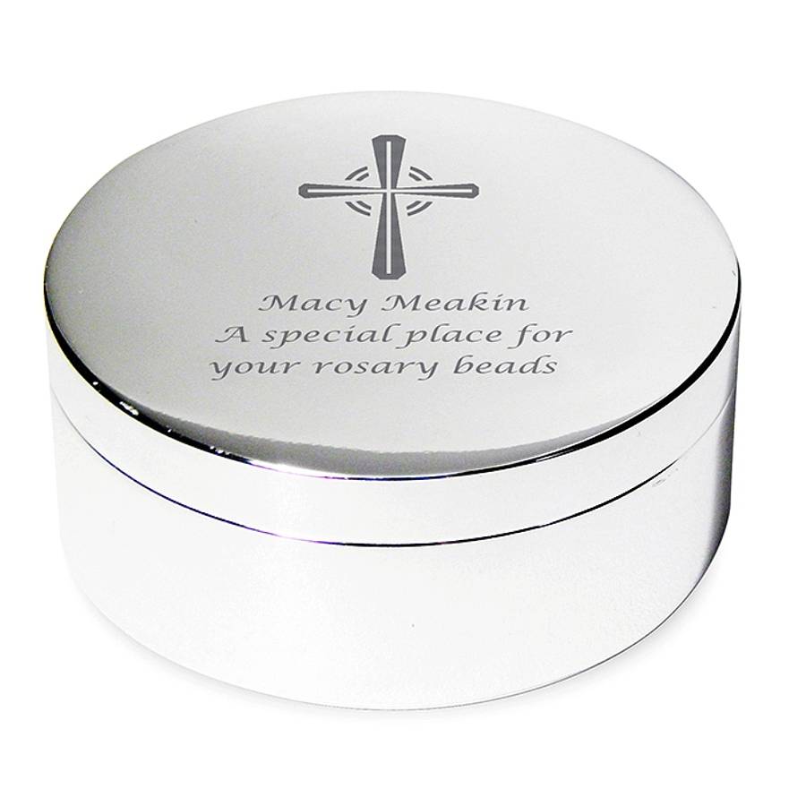 Personalised Christening Trinket Box By British and Bespoke
