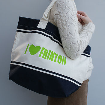Personalised I Love… Colourful Beach Shopper Bag, 2 of 6