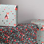 Double Sided Fox Floral Recycled Wrapping Paper Pack, thumbnail 5 of 7