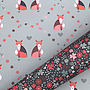 Double Sided Fox Floral Recycled Wrapping Paper Pack, thumbnail 2 of 7