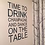 'Time To Drink Champagne' Wall Sticker, thumbnail 1 of 2