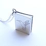 Personalised Silver Book Pendant, thumbnail 2 of 3