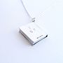 Personalised Silver Book Pendant, thumbnail 3 of 3