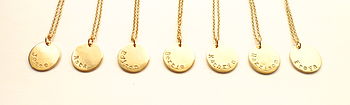 Personalised Name Disc Pendant, 4 of 7