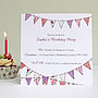 Personalised Bunting Party Invitations, thumbnail 3 of 6