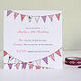 Personalised Bunting Party Invitations, thumbnail 5 of 6