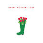Happy Mother's Day Roses In Wellies Card, thumbnail 2 of 2