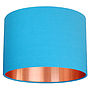 Brushed Copper Lined Drum Lampshade 40 Colours, thumbnail 9 of 12