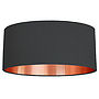 Brushed Copper Lined Drum Lampshade 40 Colours, thumbnail 10 of 12