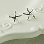 Sterling Silver Starfish Stud Earrings, thumbnail 1 of 4