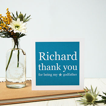Personalised Godparent Thank You Card, 3 of 7