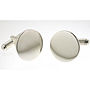 Personalised Round Silver Cufflinks, thumbnail 3 of 6