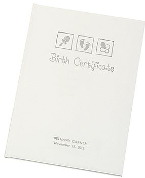 Personalised Birth Certificate Holder, 2 of 3