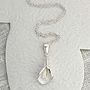 Sterling Silver Calla Lily Necklace, thumbnail 2 of 7