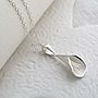 Sterling Silver Calla Lily Necklace, thumbnail 4 of 7
