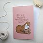 Woodland Otter Mother's Day Card, thumbnail 2 of 4
