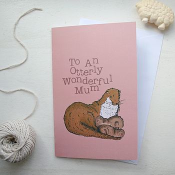 Woodland Otter Mother's Day Card, 2 of 4