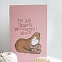 Woodland Otter Mother's Day Card, thumbnail 4 of 4