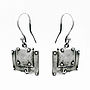 Steampunk Style Sterling Silver Earrings, thumbnail 1 of 2