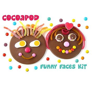 Chocolate Funny Faces Kit For Children, 5 of 12