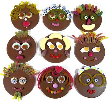 Chocolate Funny Faces Kit For Children, 6 of 12