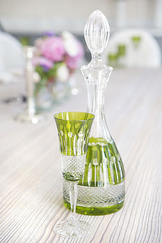 Olive Green Rainbow Decanter, 3 of 4
