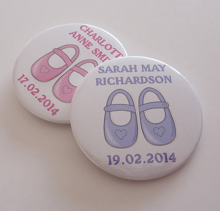 Baby Shoes Birth Announcement By Little Cherub Design