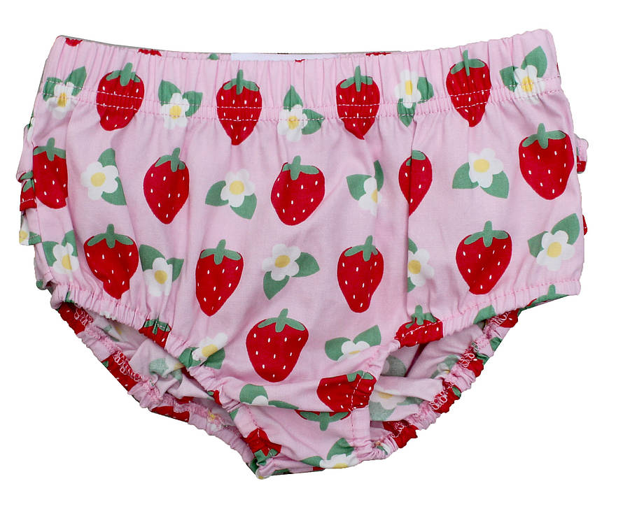 Strawberry Baby Dress And Pants Set By Toby Tiger