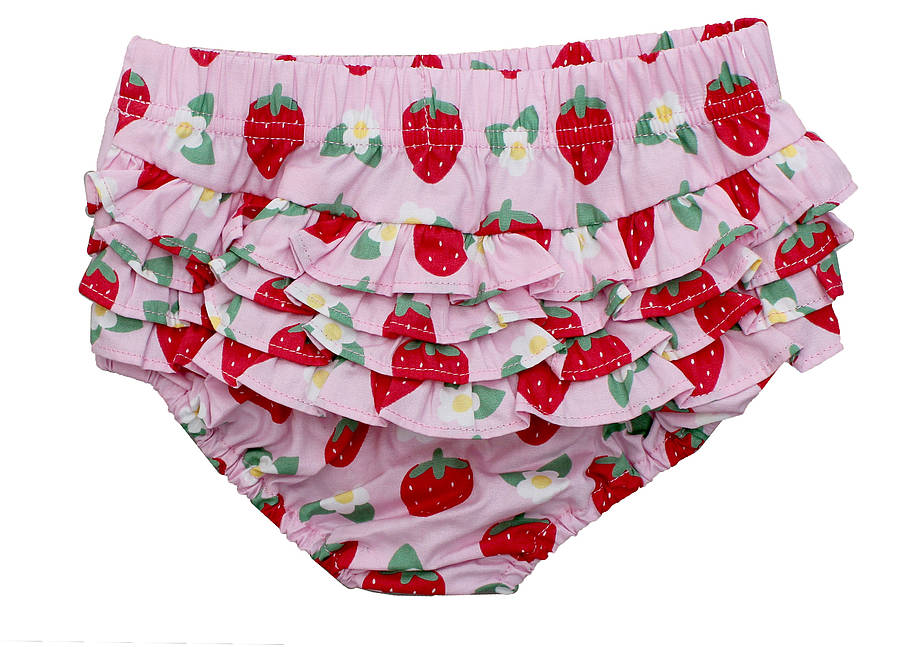 Strawberry Baby Dress And Pants Set By Toby Tiger