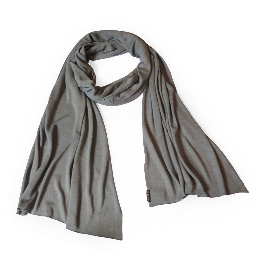 Sanco Bamboo Jersey Knit Scarf By AURA QUE