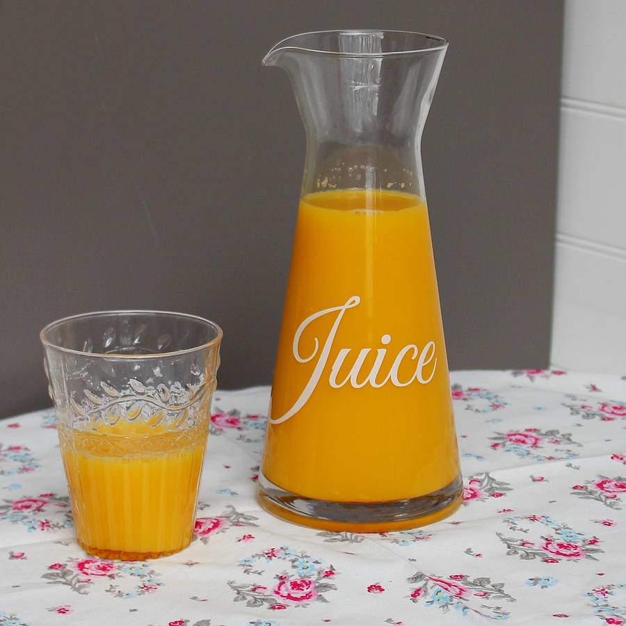 glass juice decanter by marquis & dawe