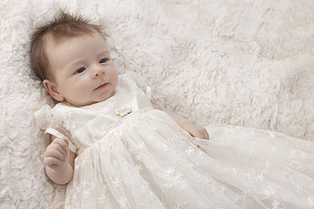 christening gown 'kate' by adore baby | notonthehighstreet.com