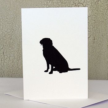 Black Labrador Greeting Card, 2 of 3