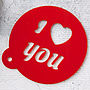 Personalised Heart Coffee Stencil, thumbnail 5 of 5