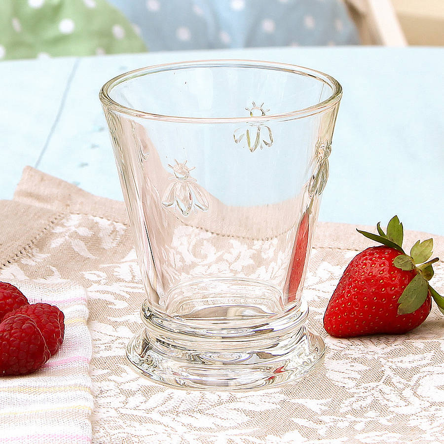 honey bee water glass tumbler by dibor