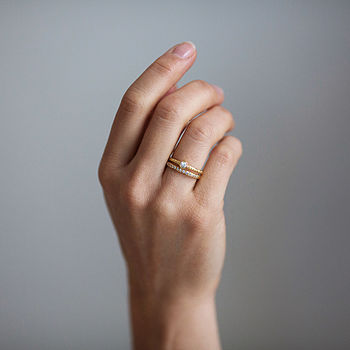Fairtrade Eternity Half Diamond Cherish Ring, 3 of 6