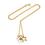 Gold Triple Stars Necklace, thumbnail 2 of 3