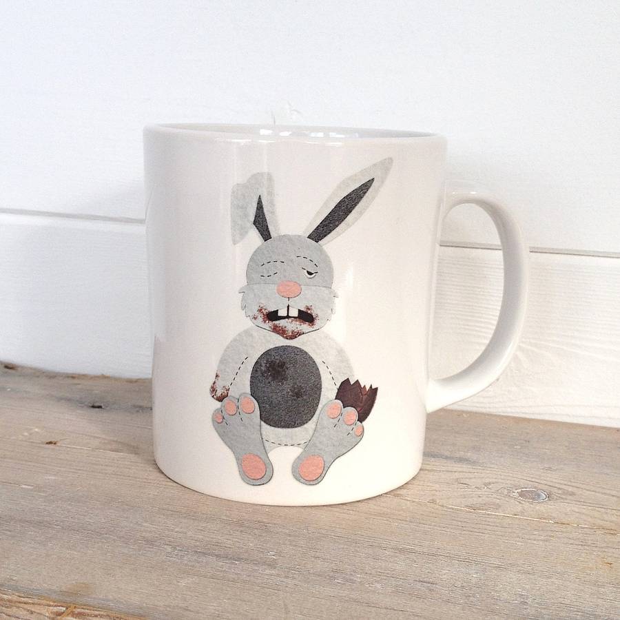 cheeky easter bunny ceramic mug by cherry pie lane | notonthehighstreet.com