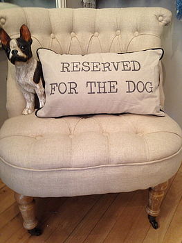 reserved paws off cushion