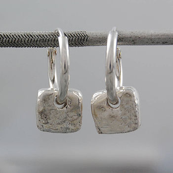 Heart Sterling Silver Small Hoop Earrings, 4 of 5
