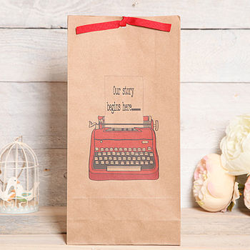 Personalised Typewriter Gift Bag, 5 of 9