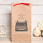 Personalised Typewriter Gift Bag, thumbnail 6 of 9