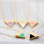Enamel Triangle Necklace, thumbnail 4 of 5